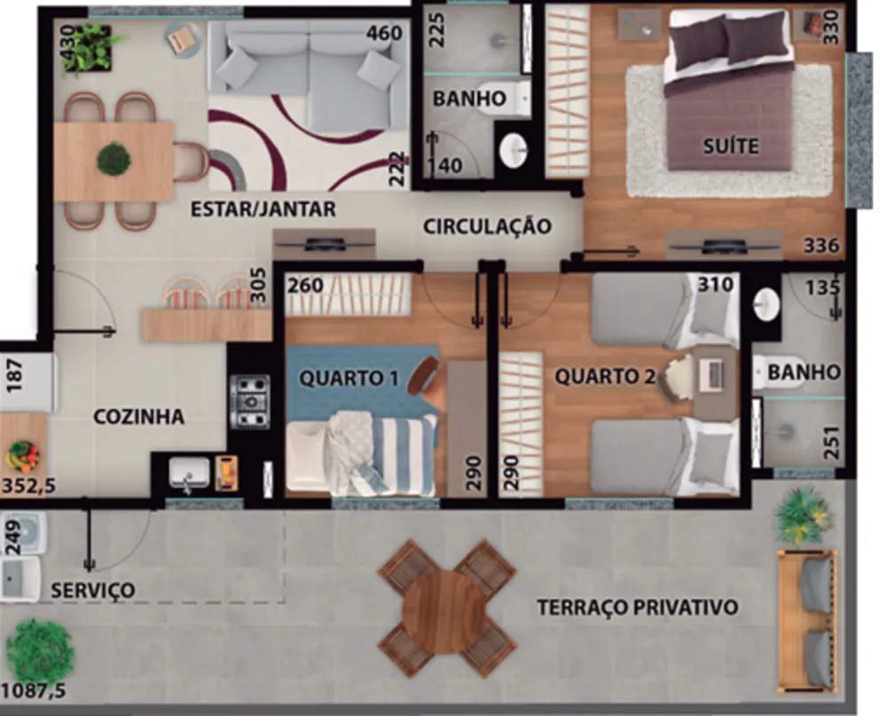 Apartamento, 3 quartos, 130 m² - Foto 3