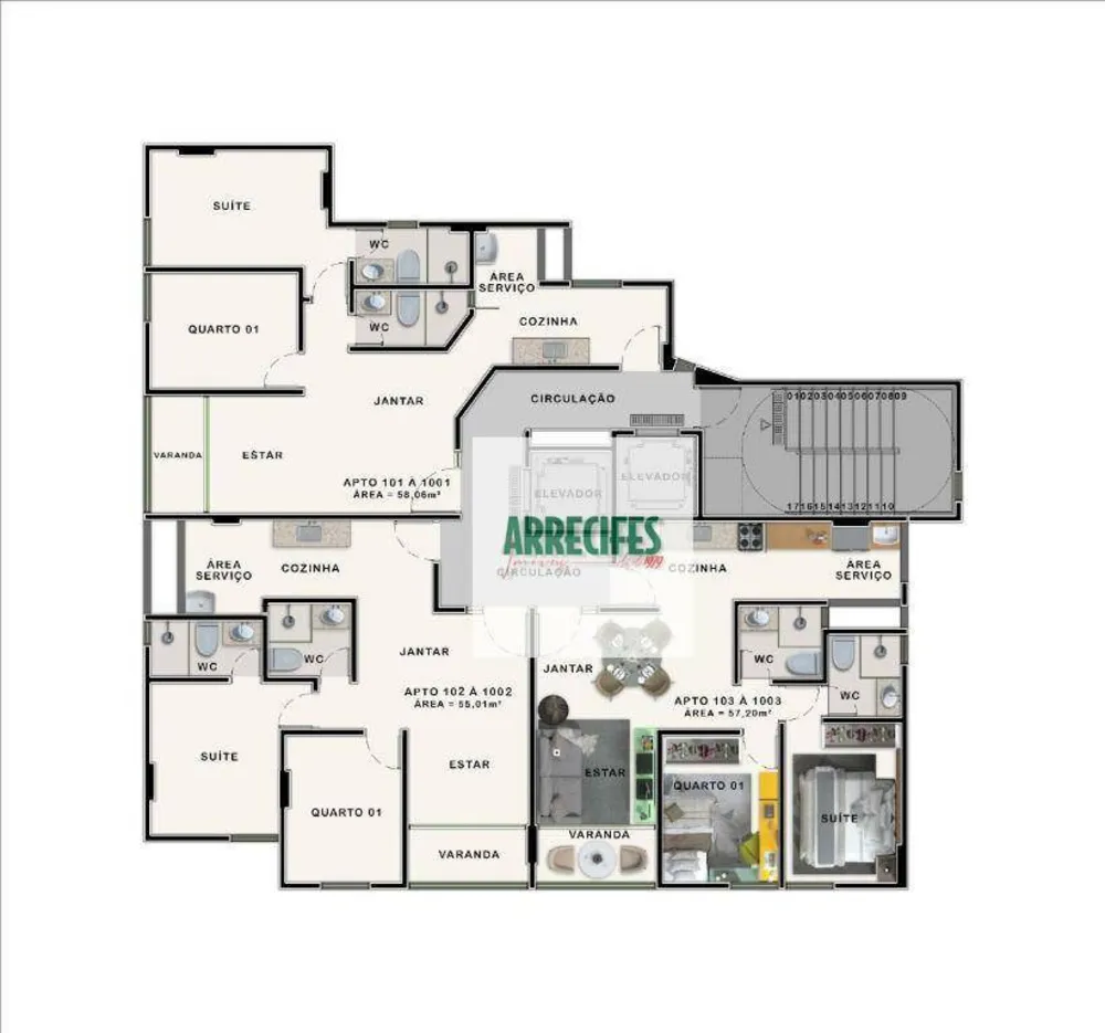 Apartamento, 2 quartos, 58 m² - Foto 5