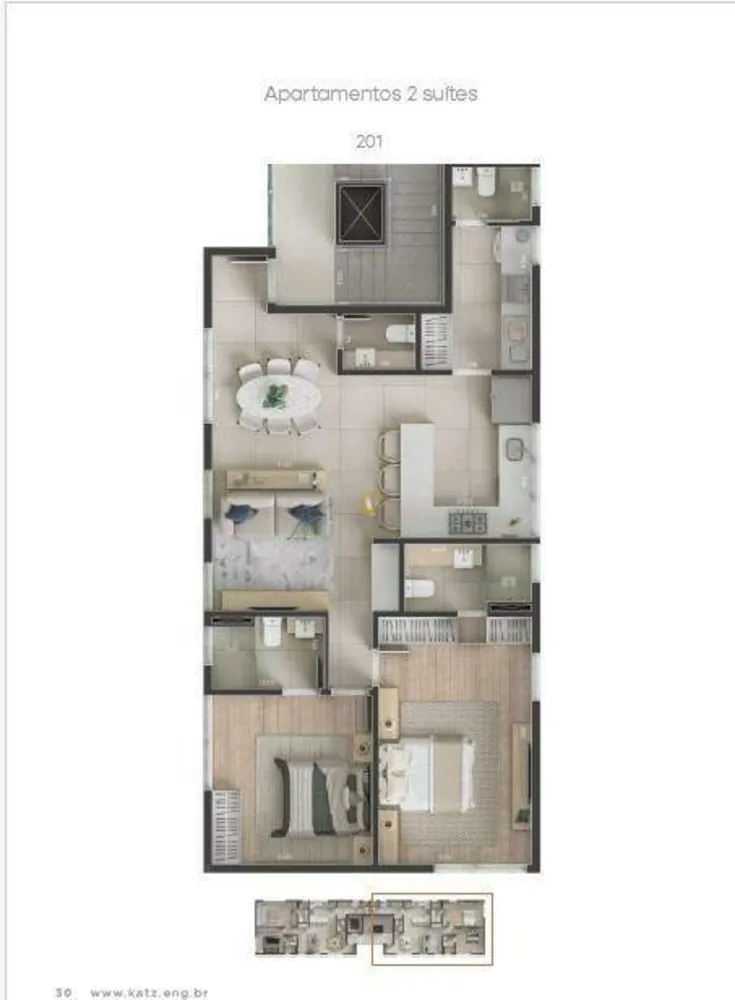 Apartamento, 2 quartos, 92 m² - Foto 2