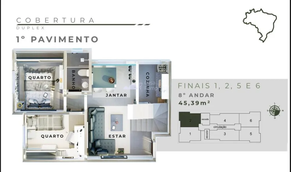 Apartamento, 2 quartos, 90 m² - Foto 3