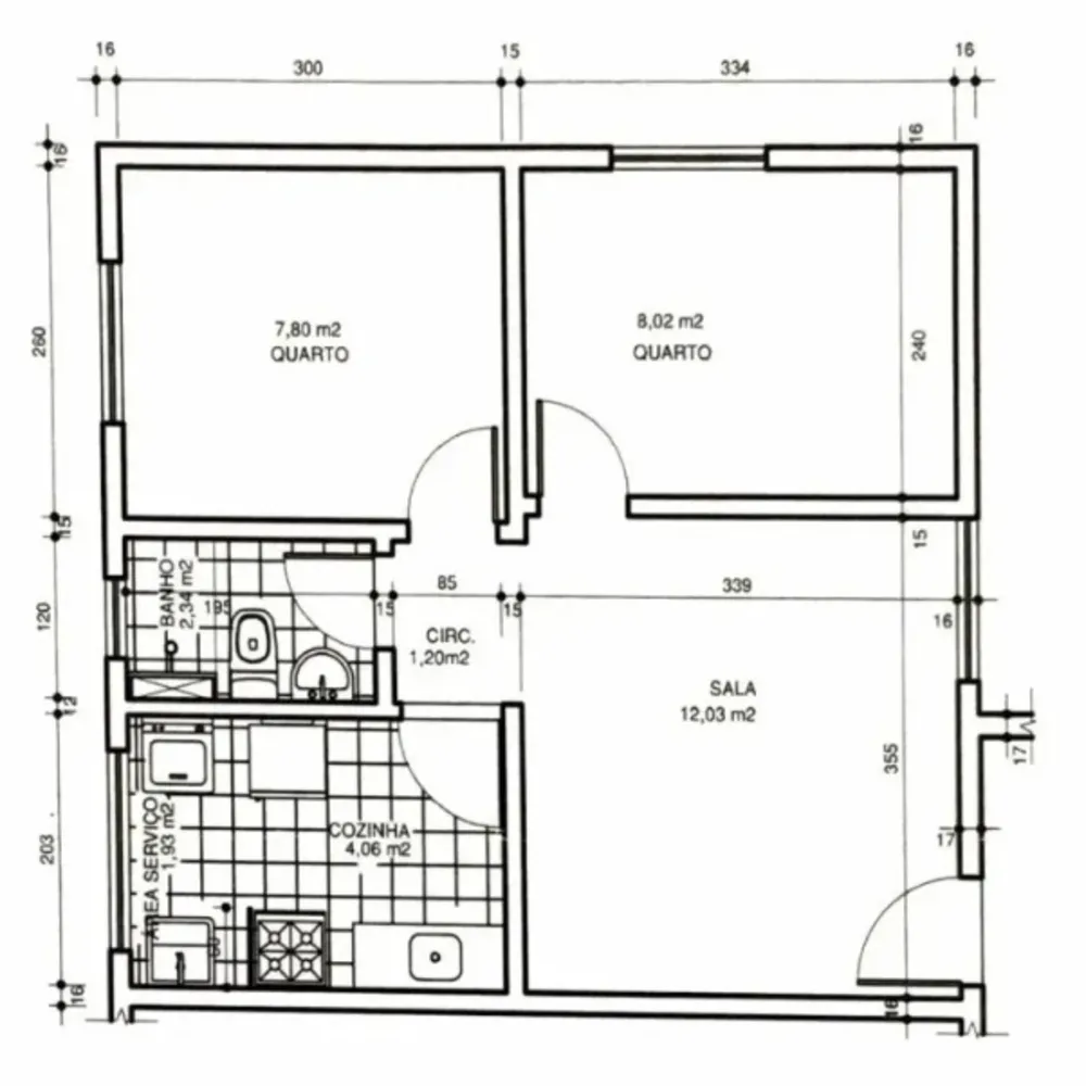 Apartamento, 2 quartos, 44 m² - Foto 9
