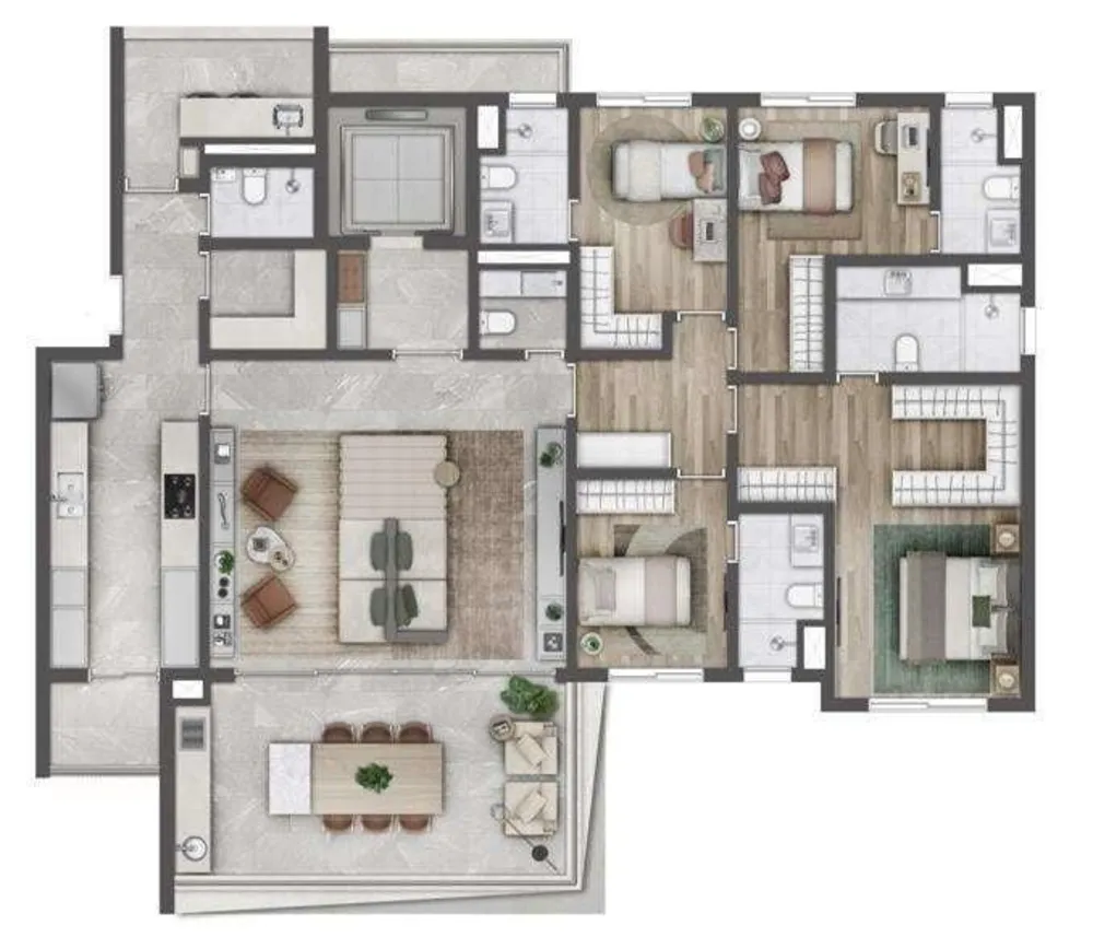 Apartamento, 4 quartos, 189 m² - Foto 8