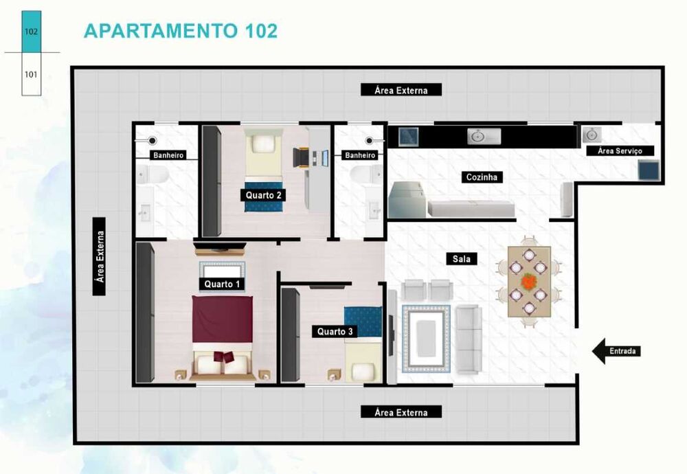 Cobertura à venda com 3 quartos, 97m² - Foto 7