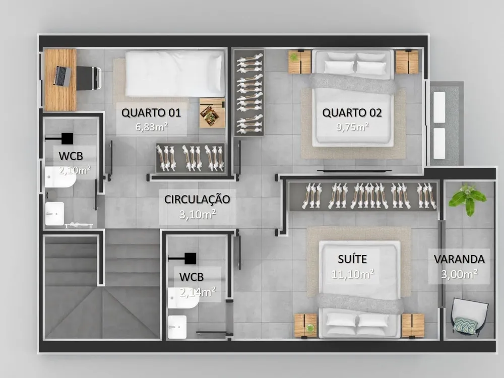 Casa de Condomínio, 3 quartos - Foto 7