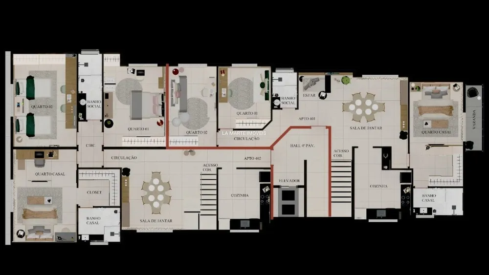 Apartamento, 3 quartos, 68 m² - Foto 9