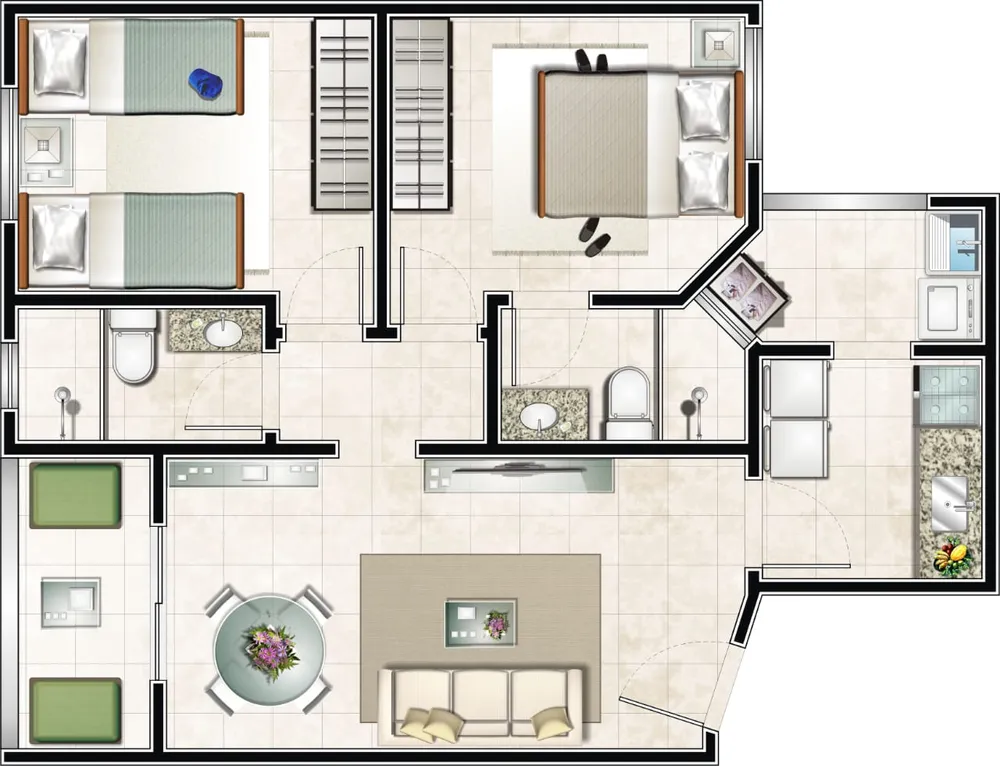 Apartamento, 2 quartos, 50 m² - Foto 10