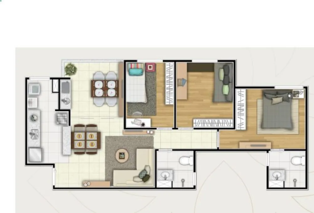 Cobertura, 3 quartos, 71 m² - Foto 6