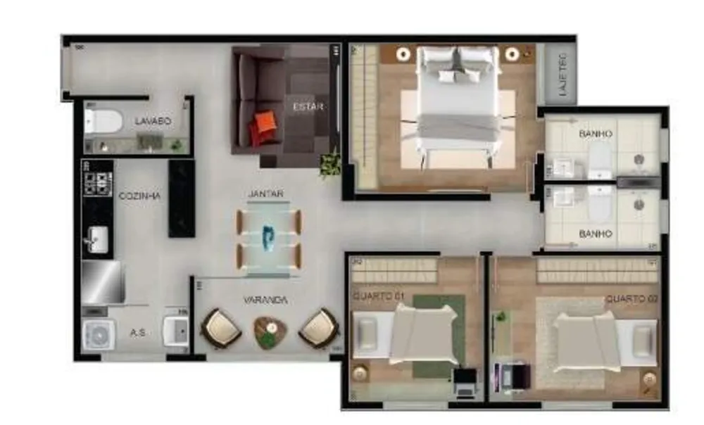 Apartamento, 2 quartos, 64 m² - Foto 22