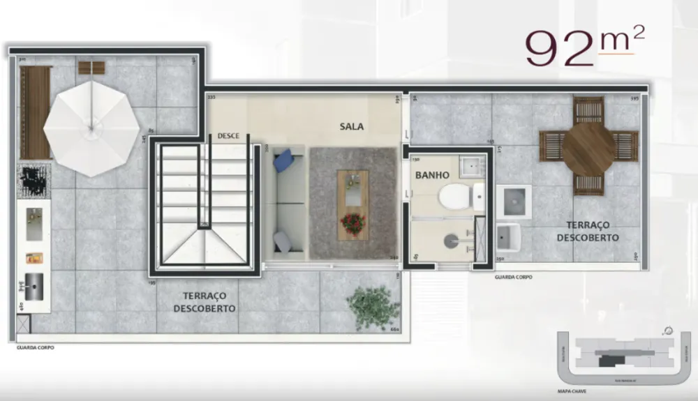 Apartamento, 2 quartos, 89 m² - Foto 2