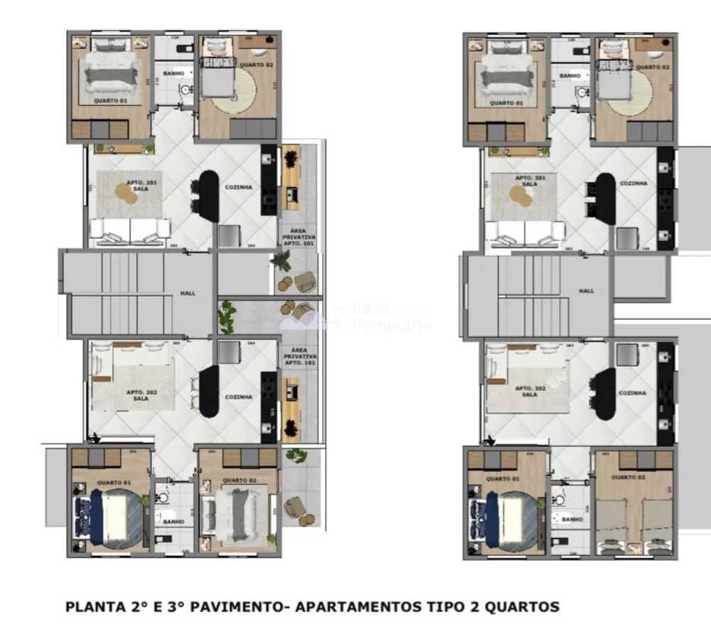 Apartamento, 2 quartos, 45 m² - Foto 1