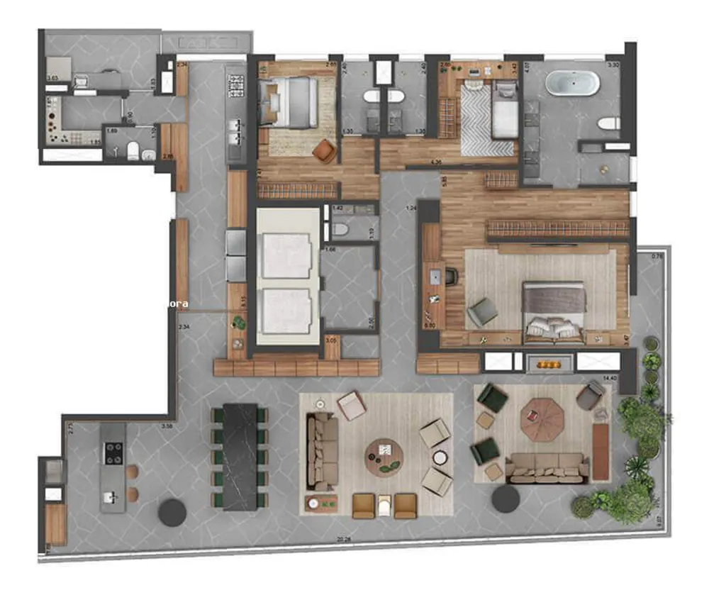Apartamento, 3 quartos, 288 m² - Foto 7