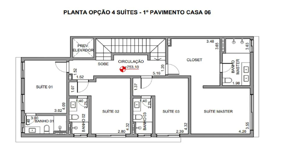 Casa de Condomínio, 4 quartos - Foto 1