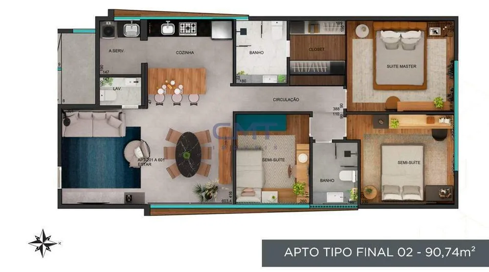 Apartamento, 3 quartos, 90 m² - Foto 10