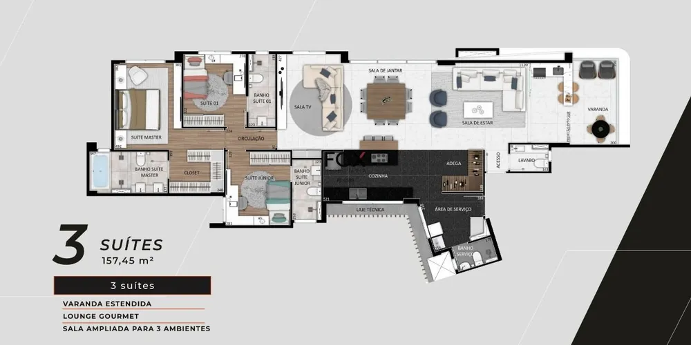 Apartamento, 4 quartos, 146 m² - Foto 10