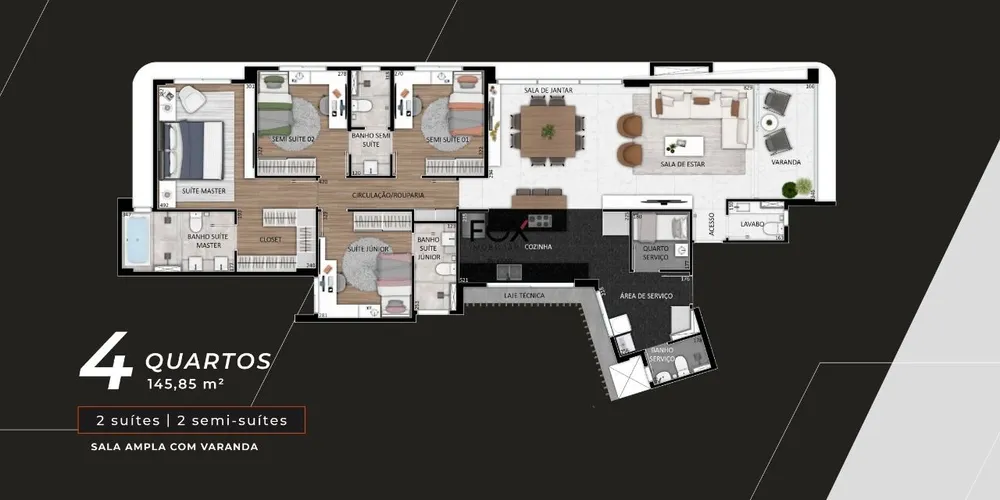 Apartamento, 4 quartos, 146 m² - Foto 9