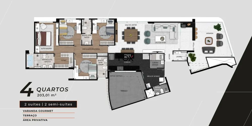 Apartamento, 4 quartos, 146 m² - Foto 16