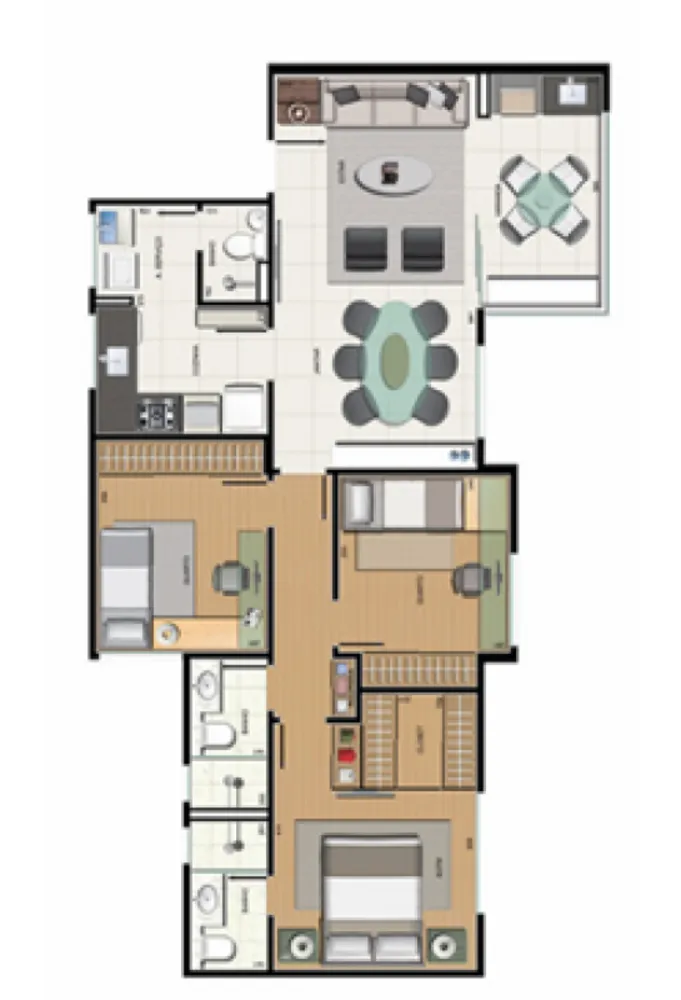 Apartamento, 3 quartos, 89 m² - Foto 2