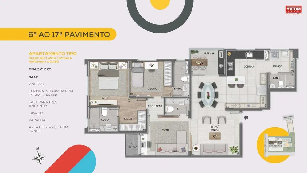 Apartamento, 3 quartos, 94 m² - Foto 16