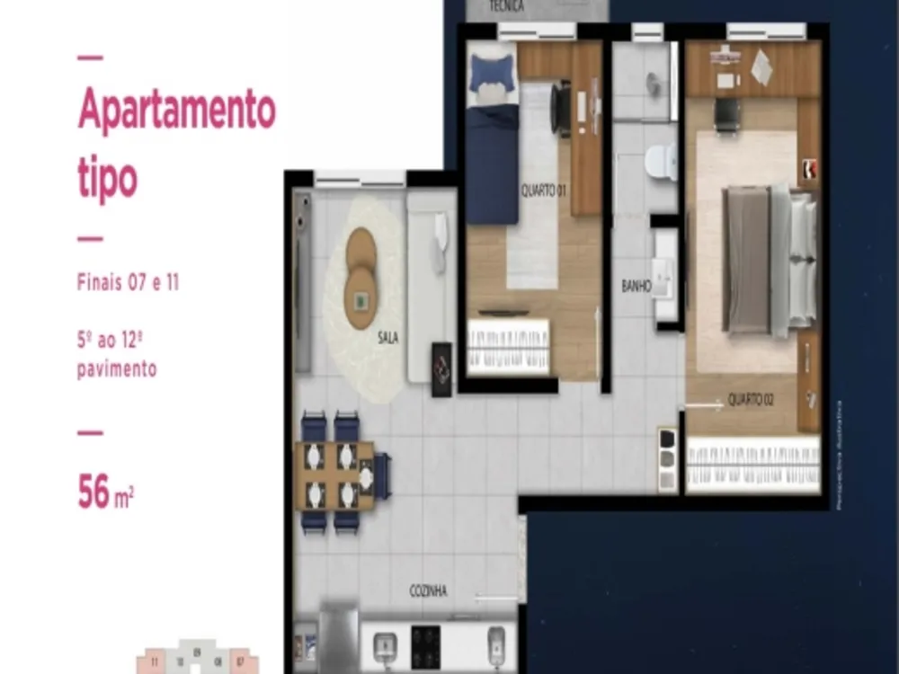 Apartamento, 2 quartos, 1680 m² - Foto 17
