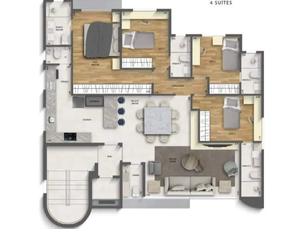 Apartamento, 4 quartos, 125 m² - Foto 5