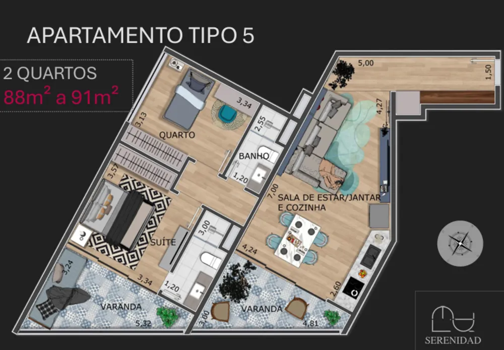 Apartamento, 2 quartos, 88 m² - Foto 11