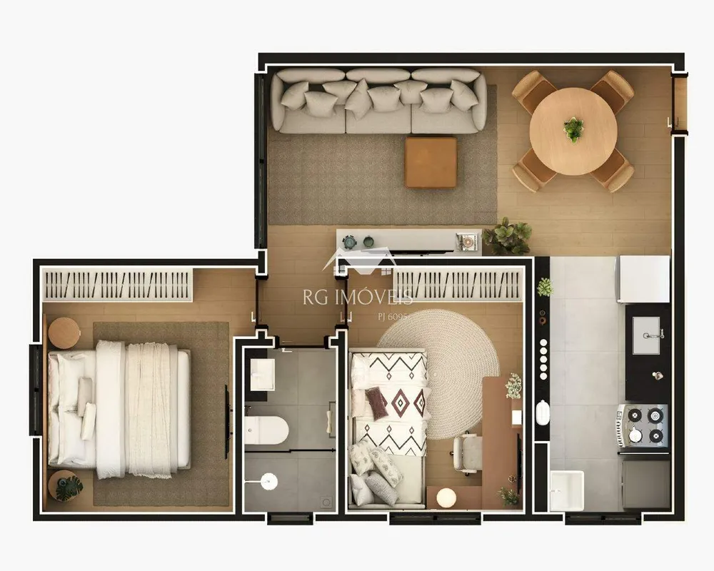 Apartamento, 2 quartos, 44 m² - Foto 5