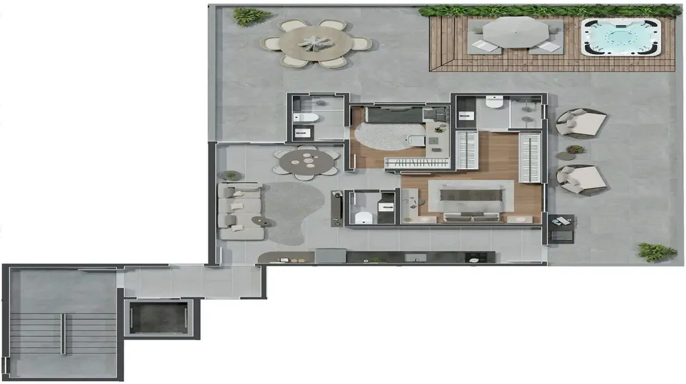 Cobertura, 2 quartos, 127 m² - Foto 4