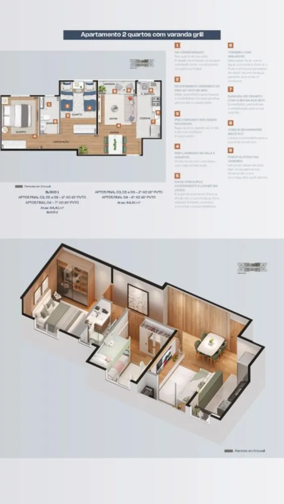 Apartamento, 2 quartos, 49 m² - Foto 9