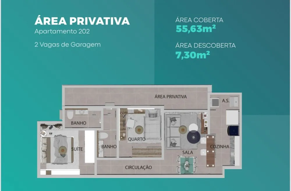 Apartamento, 2 quartos, 65 m² - Foto 7