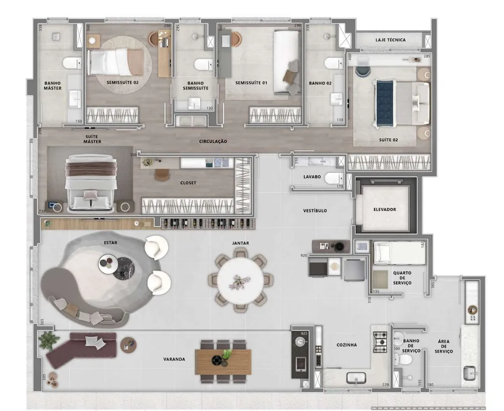 Apartamento, 4 quartos, 191 m² - Foto 4