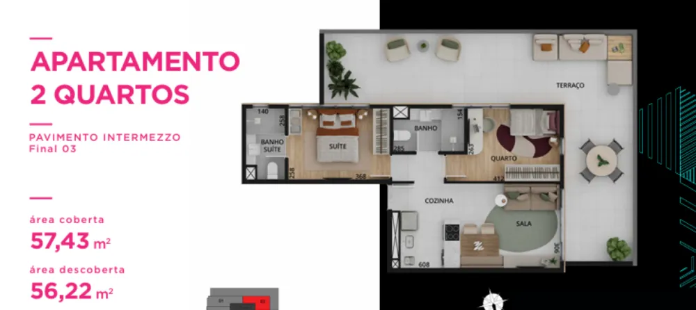 Apartamento, 2 quartos, 61 m² - Foto 8