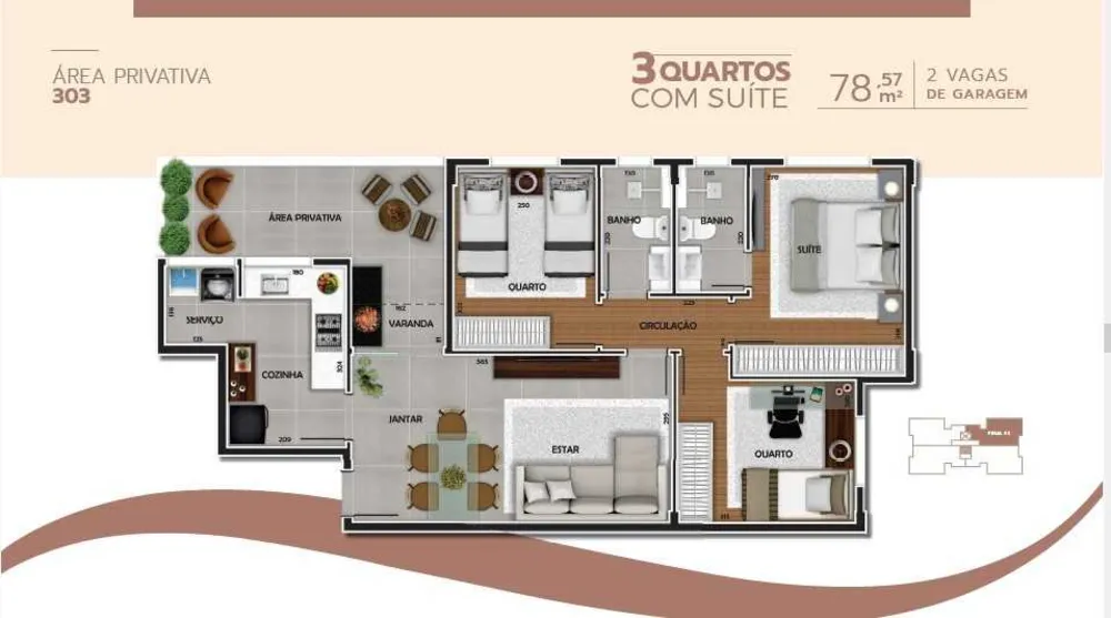 Apartamento, 3 quartos, 68 m² - Foto 11