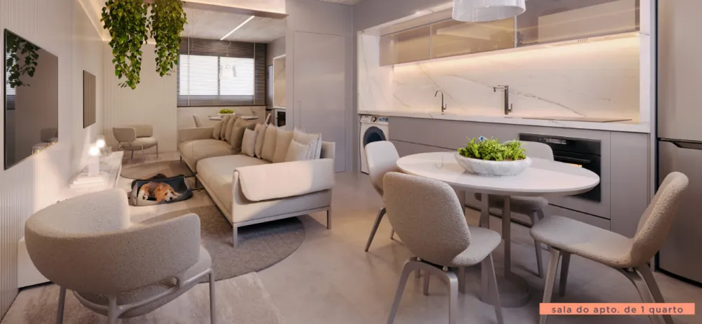Apartamento, 1 quarto, 34 m² - Foto 1
