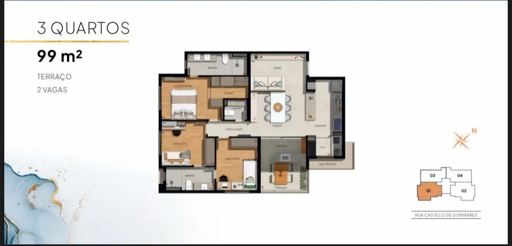 Apartamento, 3 quartos, 100 m² - Foto 4
