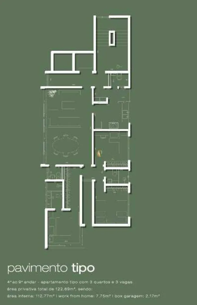 Apartamento, 3 quartos, 120 m² - Foto 1