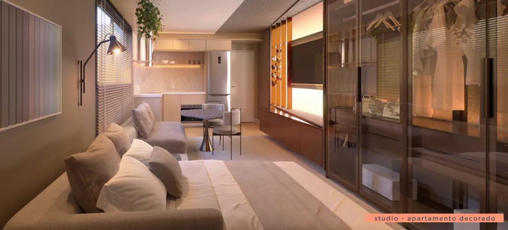 Apartamento, 1 quarto, 28 m² - Foto 1