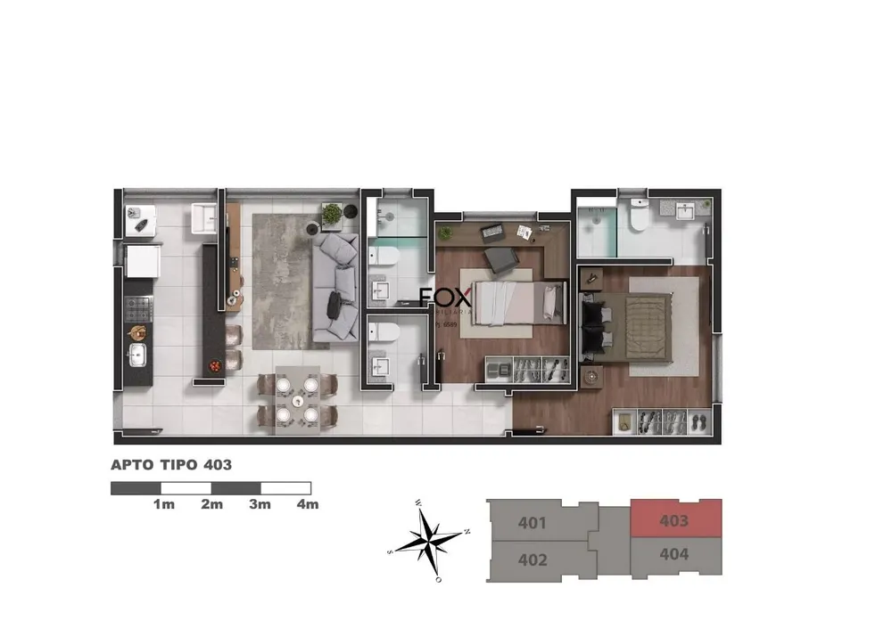 Apartamento, 3 quartos, 73 m² - Foto 9