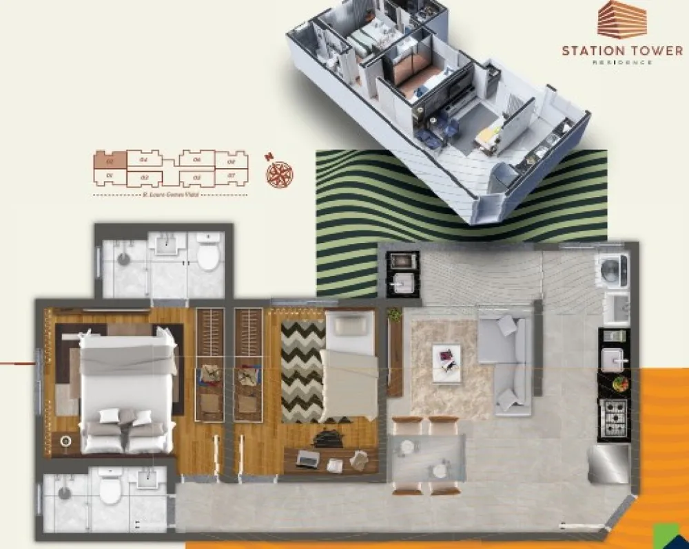 Apartamento, 2 quartos, 55 m² - Foto 16