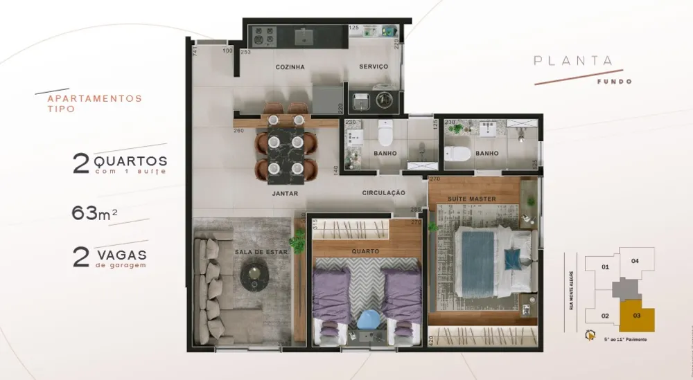 Cobertura, 2 quartos, 48 m² - Foto 11