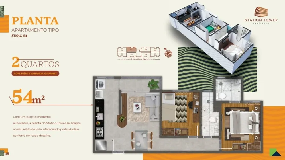 Apartamento, 2 quartos, 54 m² - Foto 12