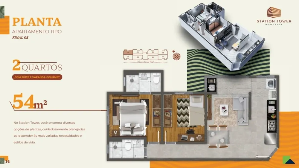 Apartamento, 2 quartos, 54 m² - Foto 11