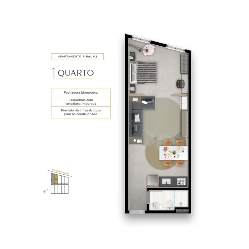 Apartamento, 1 quarto, 48 m² - Foto 5
