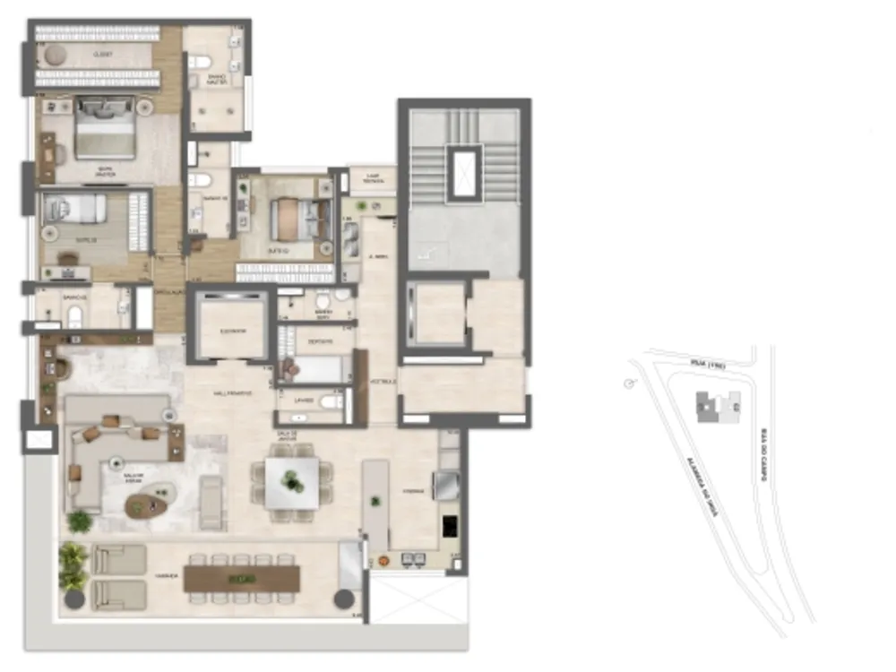 Apartamento, 4 quartos, 3483 m² - Foto 22