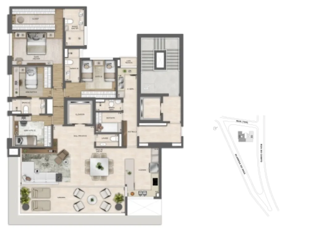 Apartamento, 4 quartos, 3483 m² - Foto 14