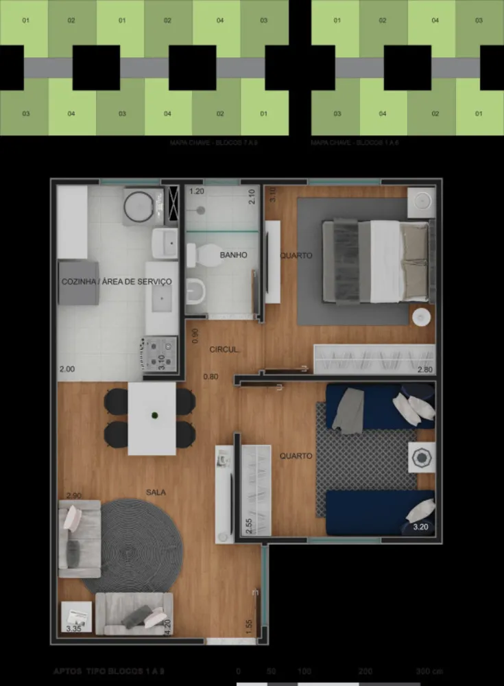 Apartamento, 2 quartos, 42 m² - Foto 12