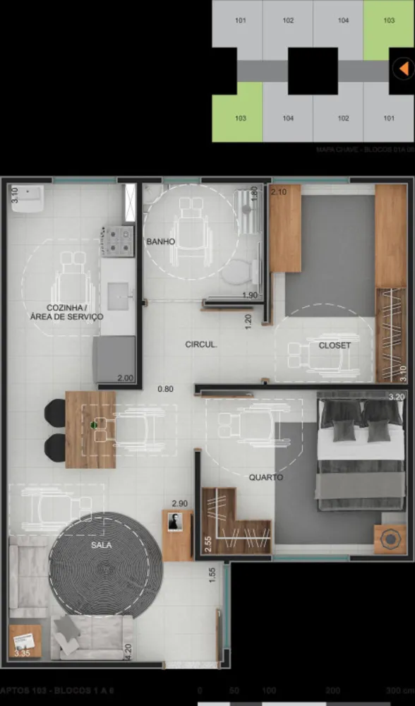Apartamento, 2 quartos, 42 m² - Foto 11