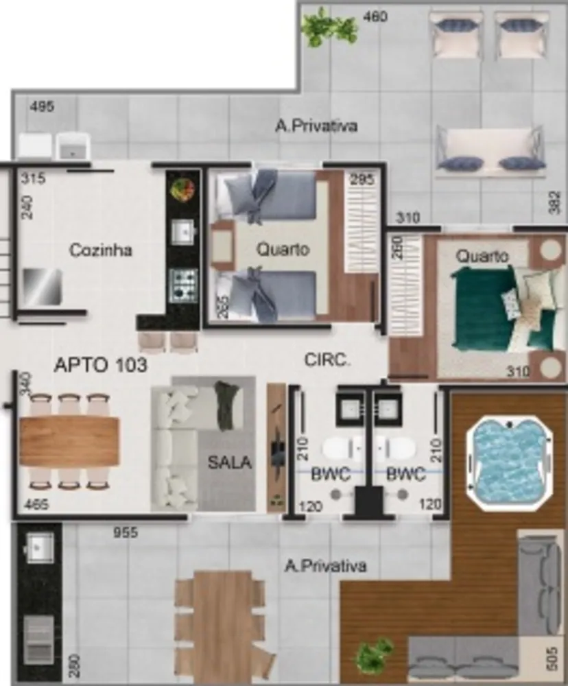 Apartamento, 2 quartos, 76 m² - Foto 3