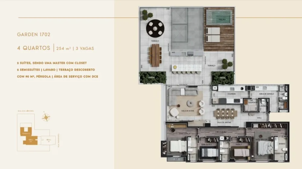 Apartamento, 4 quartos, 164 m² - Foto 9