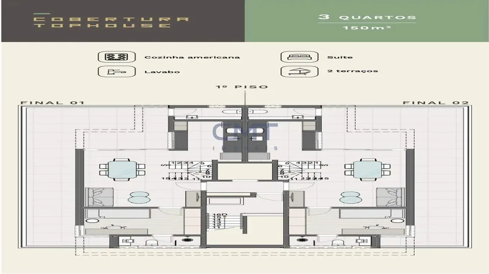 Cobertura, 3 quartos, 103 m² - Foto 8