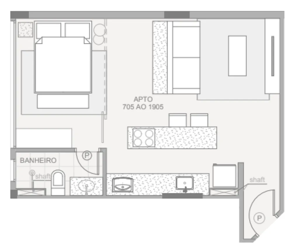 Apartamento, 1 quarto, 40 m² - Foto 16